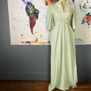 Gorgeous cotton gauze romantic vintage maxi